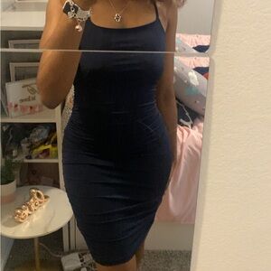 NAVY BLUE BODYCON DRESS